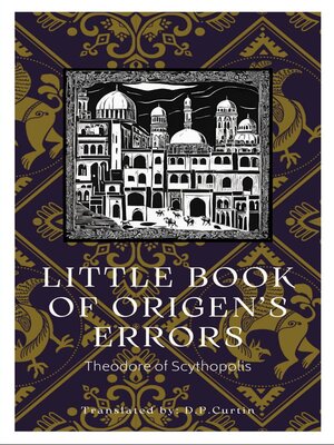 cover image of Little Book of Origen's Error
